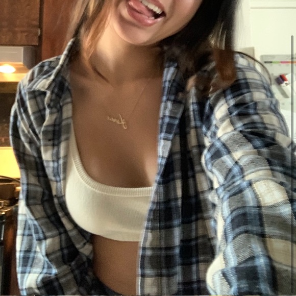 Light Blue Flannel from rue 21 - Picture 3 of 3